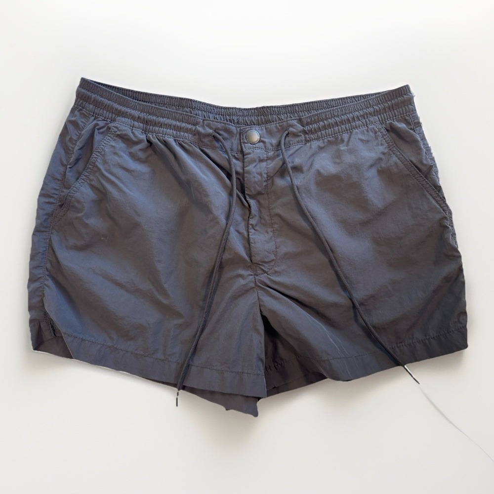 American Eagle Womens Black Cargo Shorts Elastic Waist Drawstring Size XL